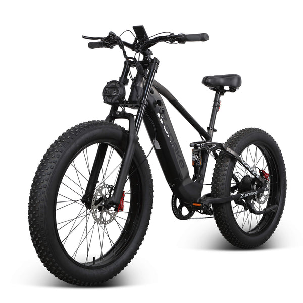 Vélo électrique ZSNAKE E6 750W pour adultes, 30 MPH avec pneus à vide tout-terrain 48V 26 pouces 